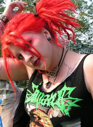 alternative girl outdoor redhead 